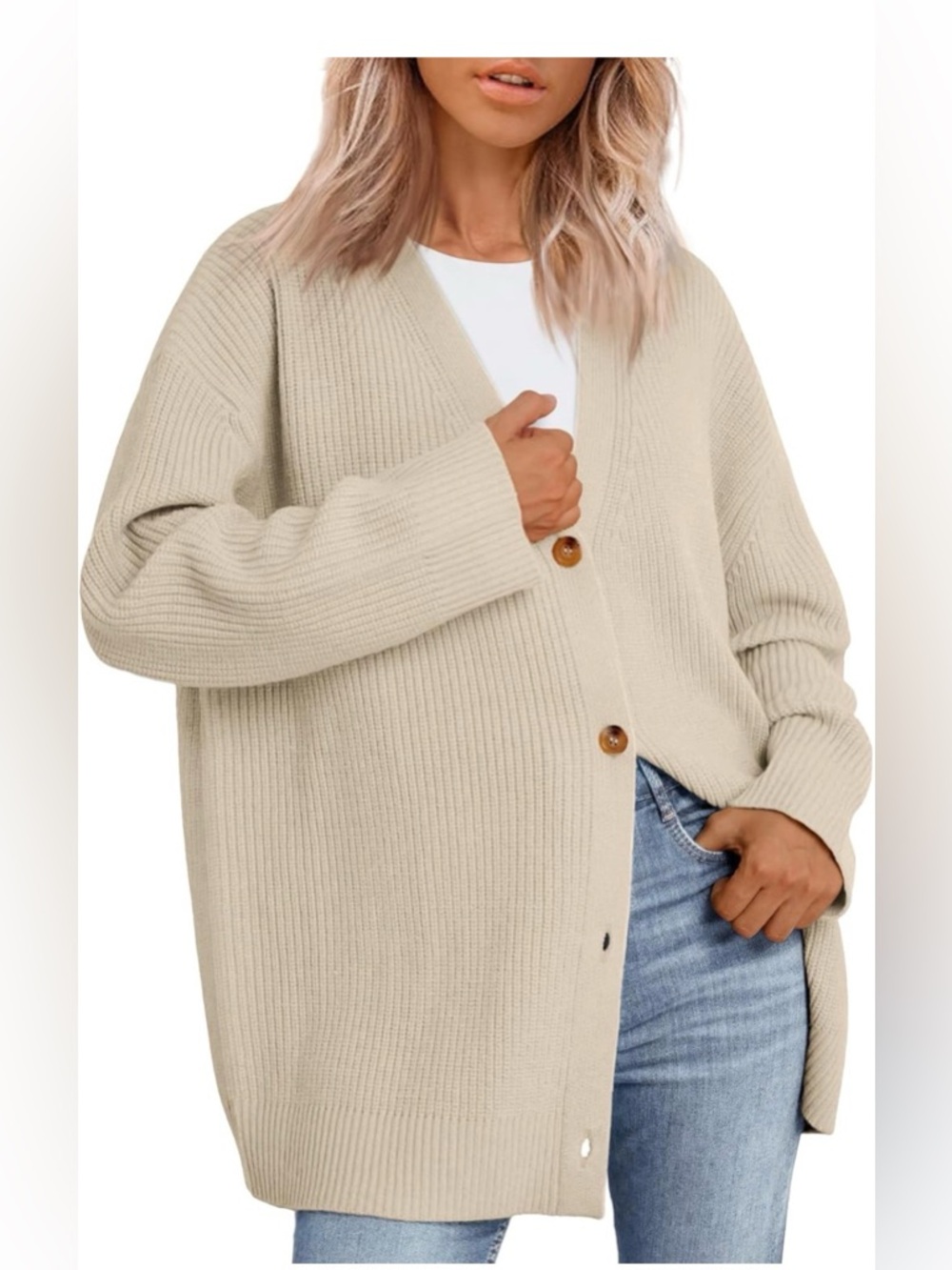Oversized Cardigan Sweater